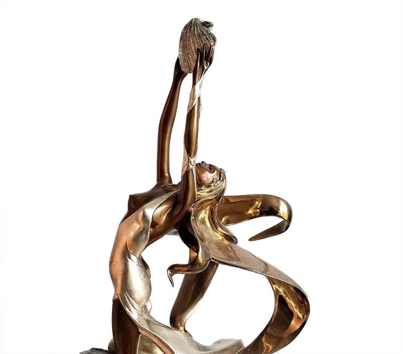 Angelo Basso sculptor created "Polena" a bronze sculpture