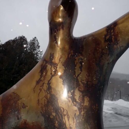 Bob Wilfong bronze sculpture Dance of Love, Dance of Life
