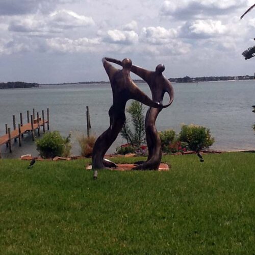 Bob Wilfong bronze sculpture Dance of Love, Dance of Life