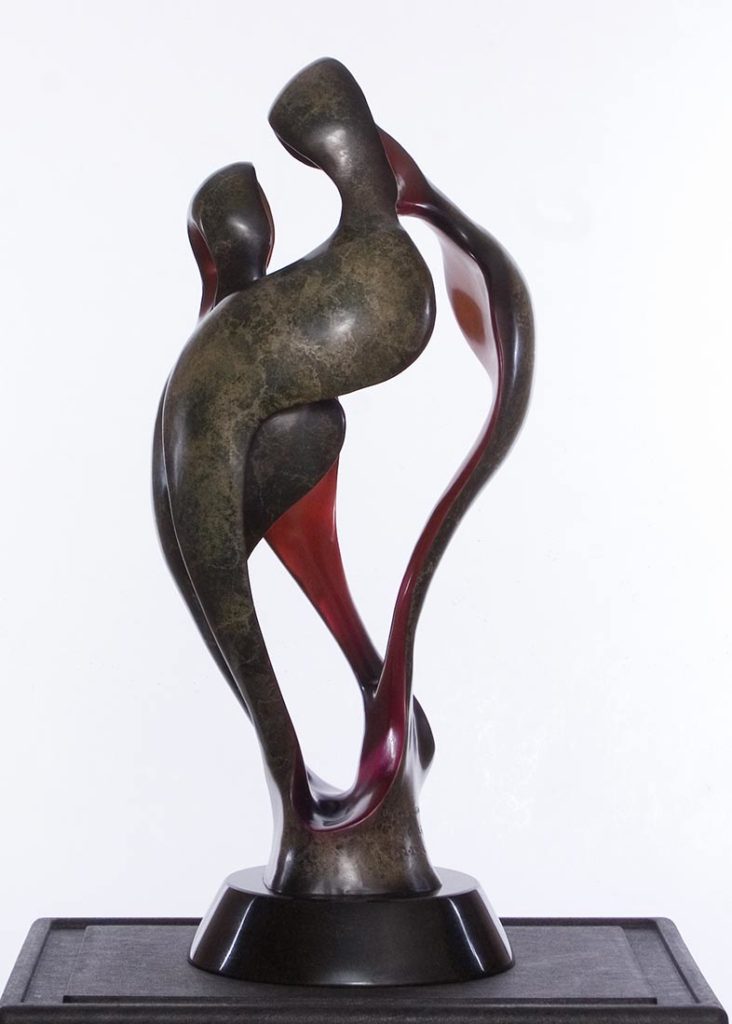 Bob Wilfong Wings of Love a famous contemporary bronze sculpture available now at Sculpture Collector where sculpture is affordable and purchased and listed for sale and resale