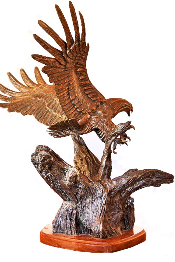 Carl Wagner, 'Freedom' bronze eagle sculpture available now at Sculpture Collector