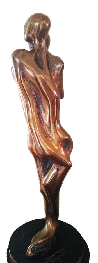 'Standing Lovers' Bronze Sculpture by Colin Webster Watson Fine Secondary Market Sculpture available now at Sculpture Collector