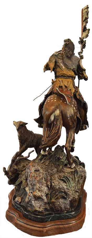 David Manuel Defender an equine sculpture in bronze