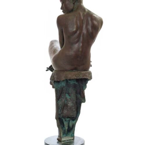 Enzo Plazzotta ‘Jamaican Girl’ bronze figurative sculpture available now from Sculpture Collector