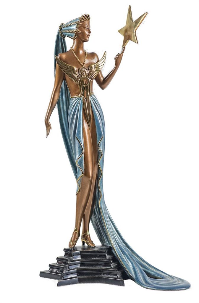 Astra a wonderful bronze Art Deco style sculpture by Erté. Such an
