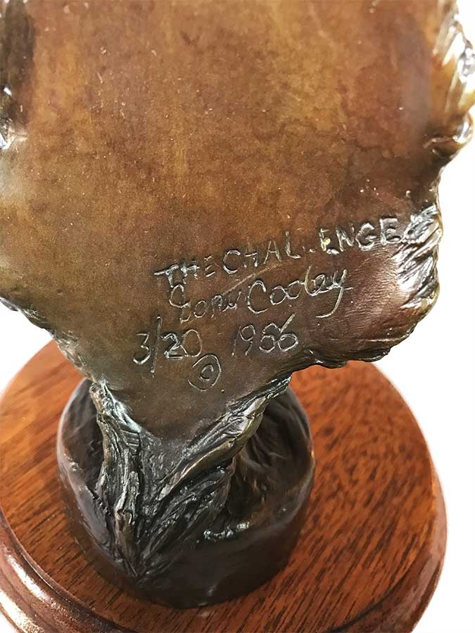 Gary Cooley 'The Challenge' bronze sculpture of an Elk now available at Sculpture Collector