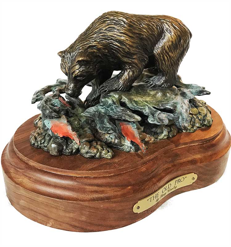 Gary Cooley 'The Old Pro' bronze sculpture of Bear now available at Sculpture Collector