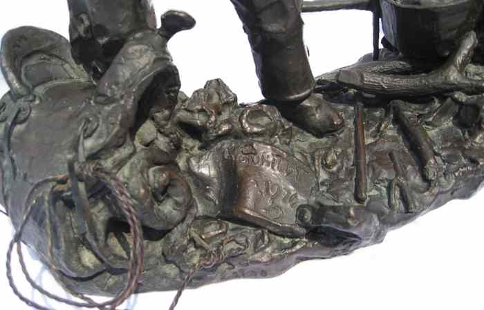 Gary Schildt Bronze Sculpture Son of a Gun Stew available at Sculpture Collector
