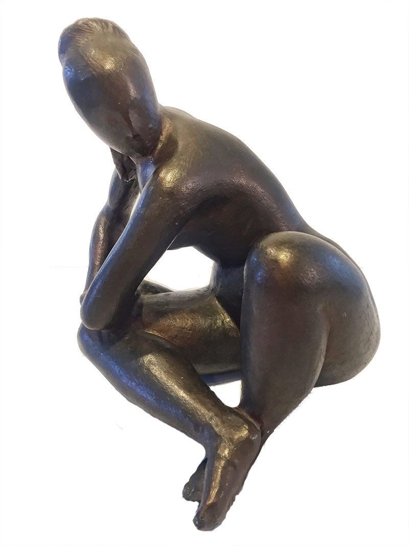 Oronzio Maldarelli "Bianca II" bronze study sculpture available for sale at Sculpture Collector