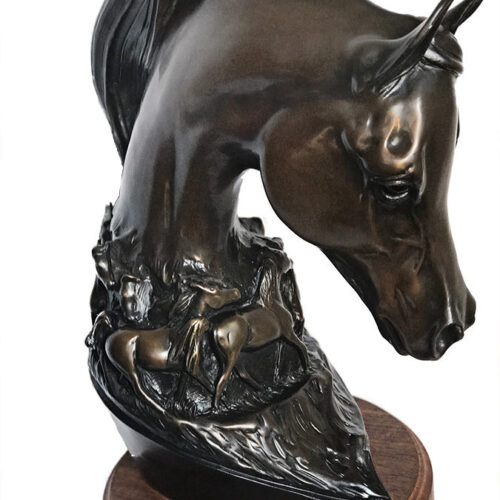 Robert Larum 'Desert Illusion' bronze Arabian equine sculpture available for sale at Sculpture Collector