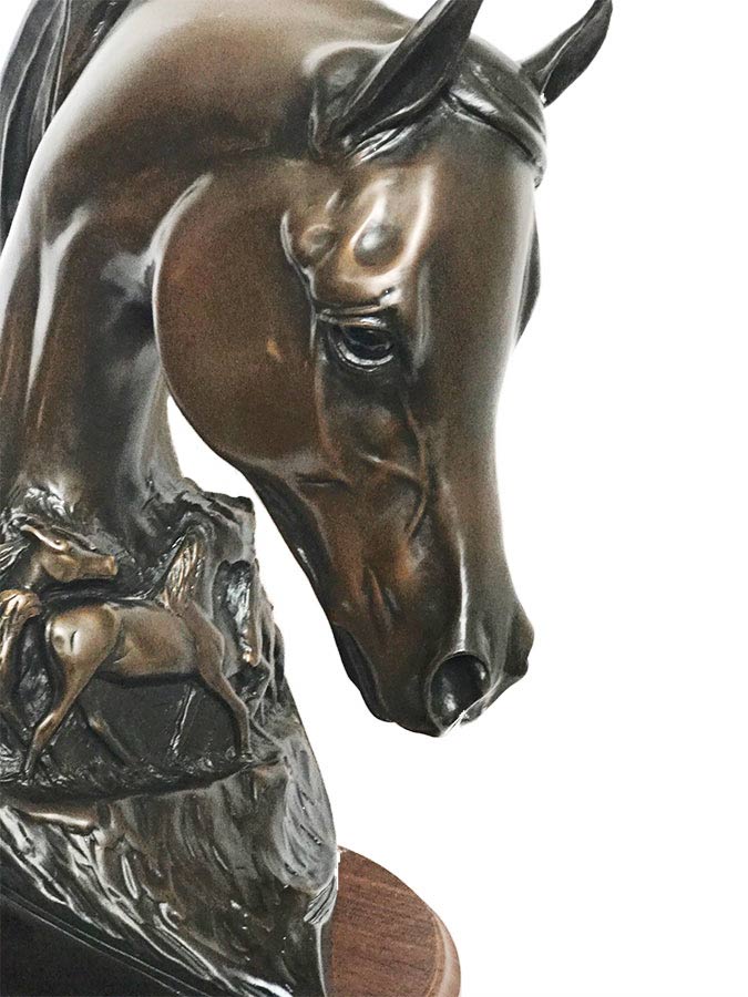 Robert Larum 'Desert Illusion' bronze Arabian equine sculpture available for sale at Sculpture Collector