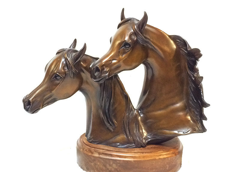 Robert Larum 'Royal Gems' bronze Arabian equine sculpture available for sale at Sculpture Collector