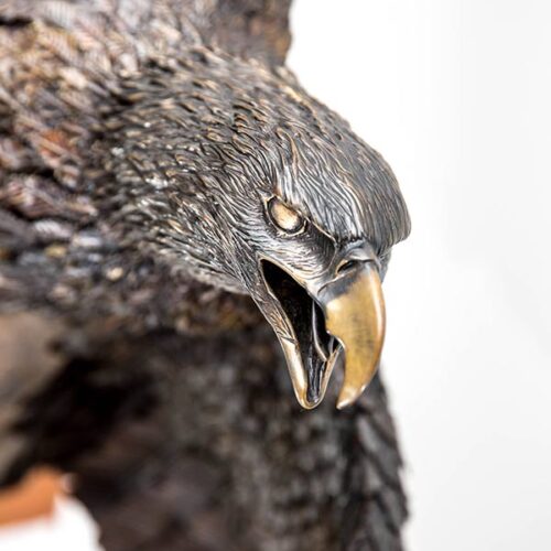 Robert Signorella ‘Spirit of the Warriors’ bronze eagle sculpture available now at Sculpture Collector