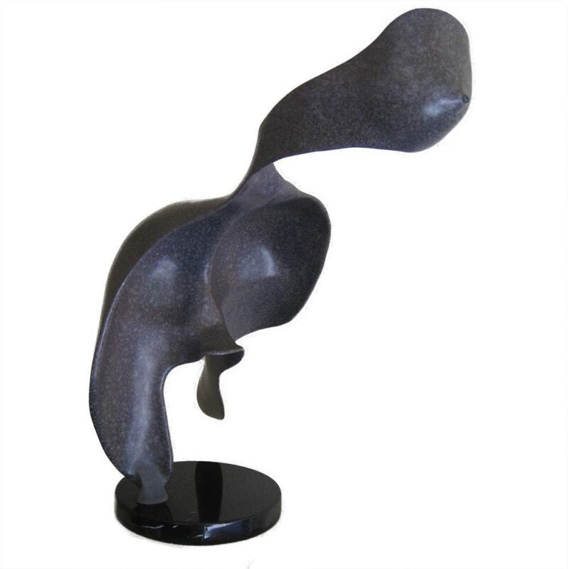 Sig deTonancour Flight smooth figurative abstract bronze sculpture available at Sculpture Collector a place where sculpture of most all types is bought and sold the world over