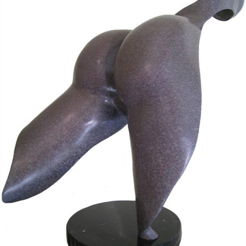 ig deTonancour Flight smooth figurative abstract bronze sculpture