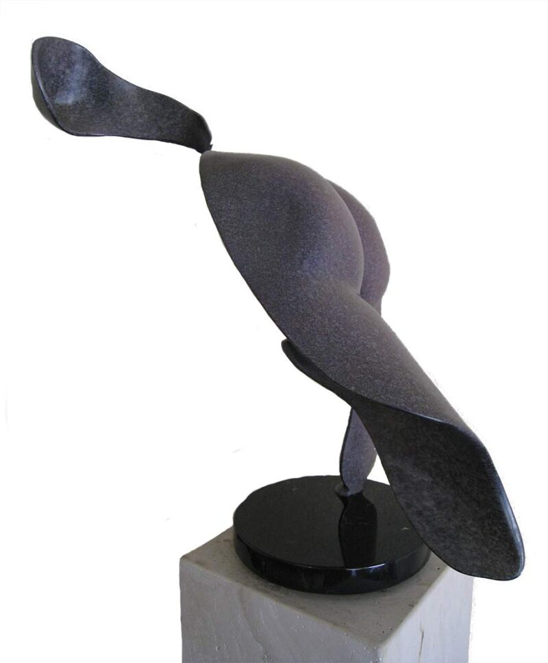 Sig deTonancour Flight smooth figurative abstract bronze sculpture available at Sculpture Collector a place where sculpture of most all types is bought and sold the world over