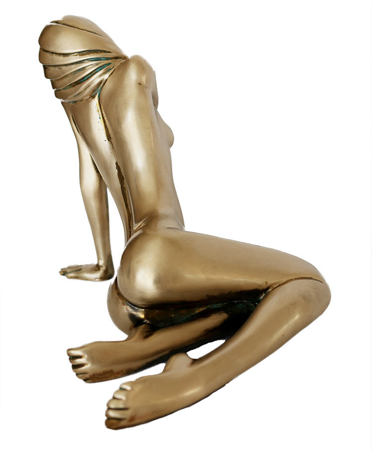 'Serenity' Limited edition figurative bronze sculpture by Tom Bennett available now from Sculpture Collector