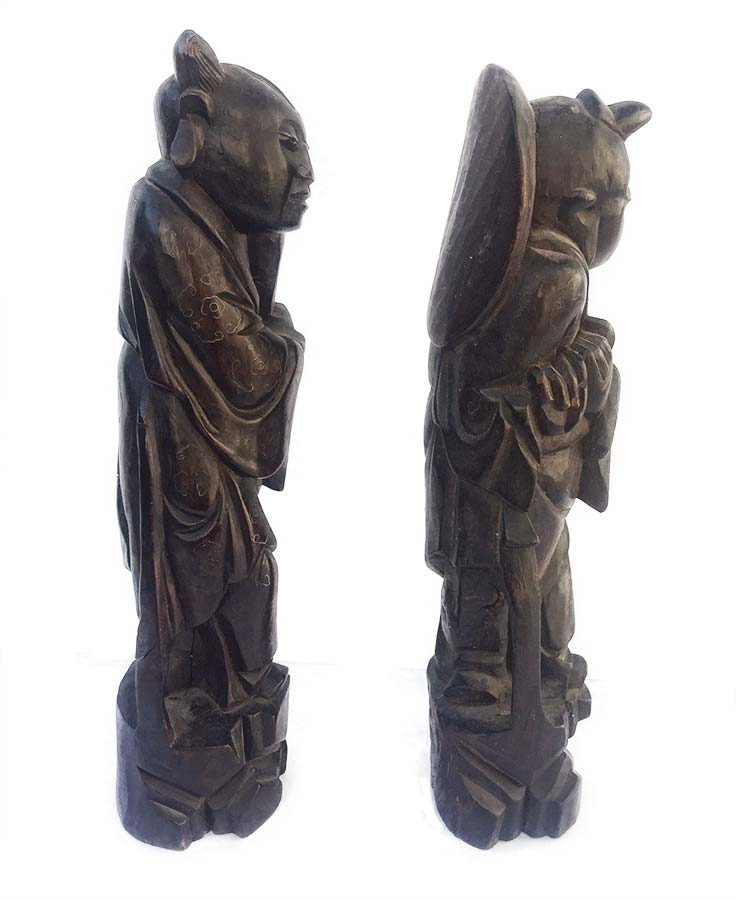 'King of Siam' Wood Sculpture thought to be Teak or Mahogany by Unknown Artist in the Fine Secondary Market Resale Sculpture Market at Sculpture Collector