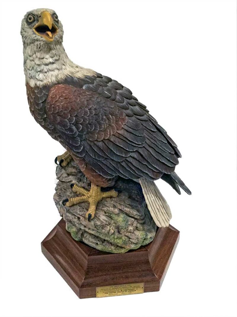 Porcelain Eagle Sculpture by John Aynsley now on Sculpture Collector