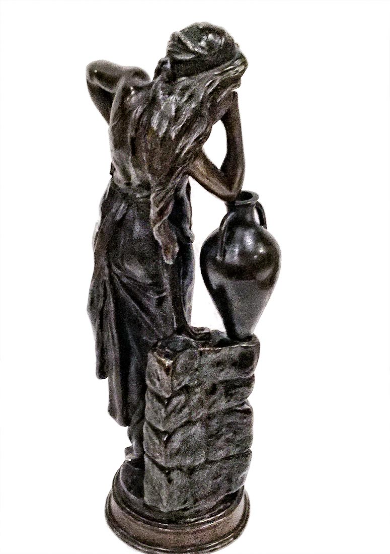Woman Leaning on Vase by Cherc on Sculpture Collector