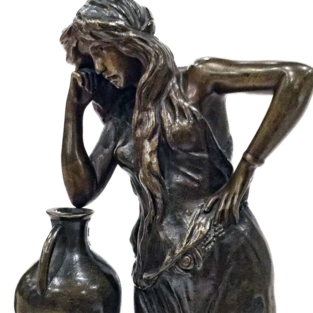 Woman Leaning on Vase by Cherc