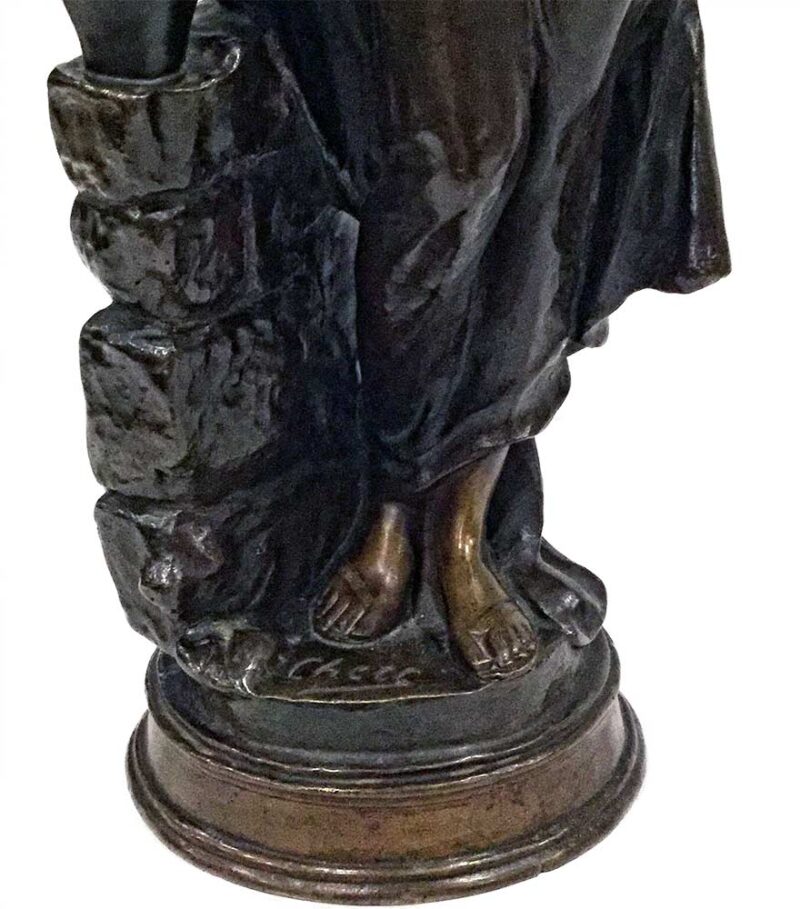 Woman Leaning on Vase by Cherc on Sculpture Collector