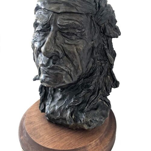 Dale M. Burr bronze sculpture ‘Chief Jim Mike’