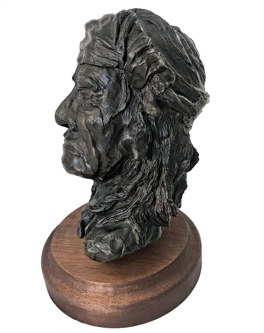 dDale M. Burr bronze sculpture ‘Chief Jim Mike’
