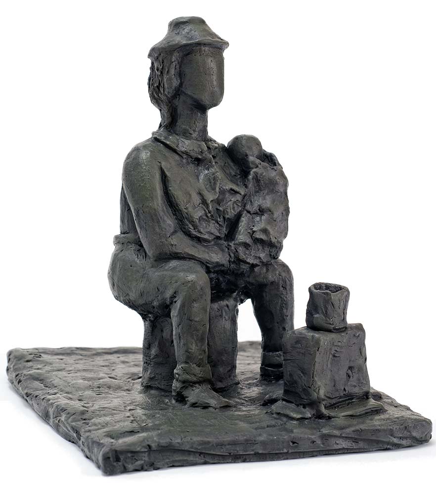 Grandmother a 2015 Fired Clay sculpture by Ellen Coffey