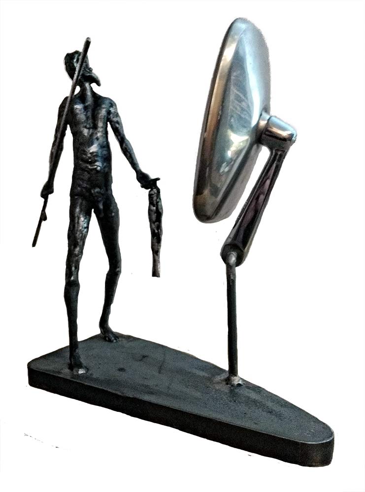 Proud a unique welded steel sculpture by Knut Kvannli