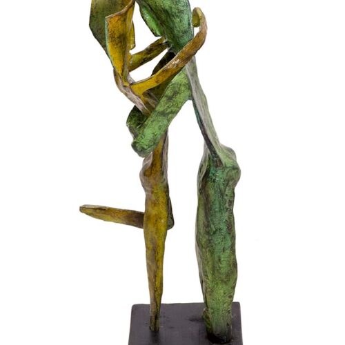 Aesthisis – greenish color a bronze limited edition sculpture by Nikolas