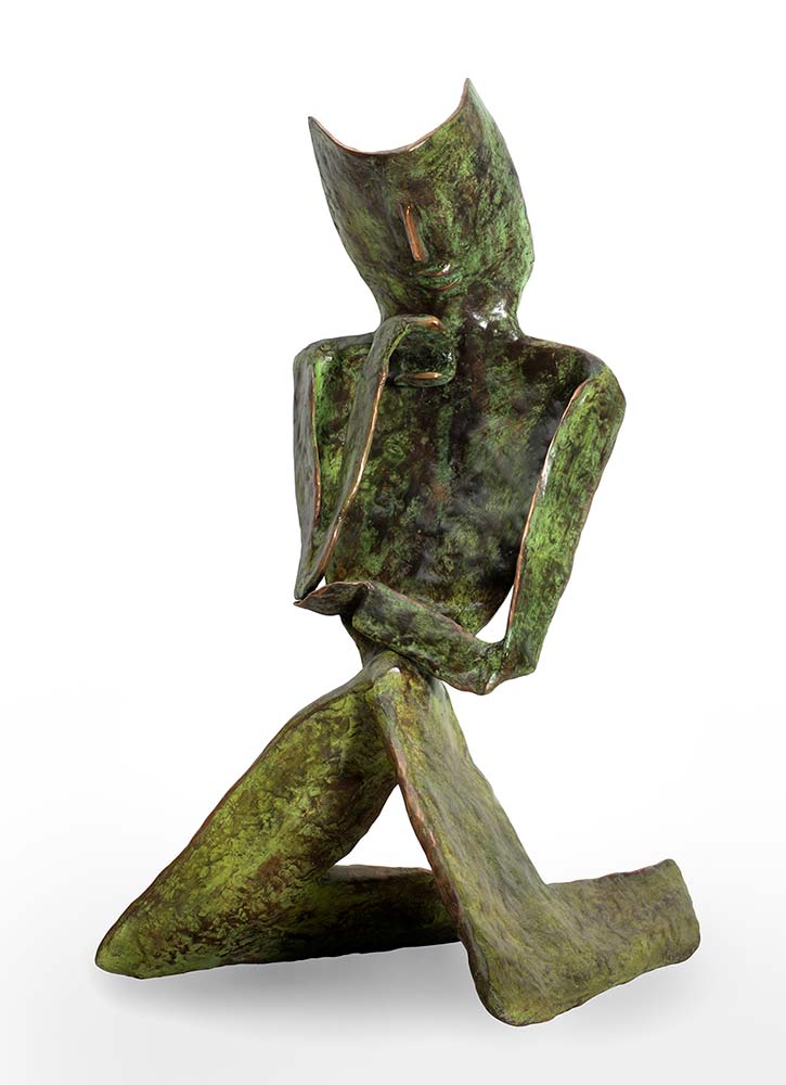 'Skepsis' a bronze limited edition sculpture by Nikolas