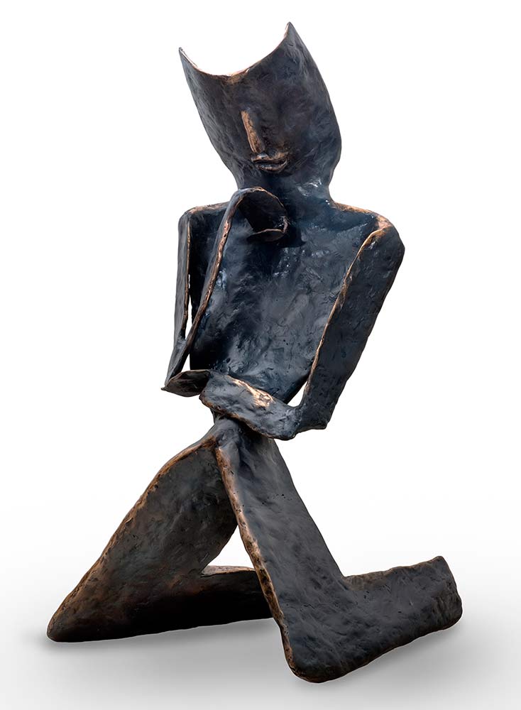 Skepsis 'Skepsis' a bronze limited edition sculpture by Nikolas