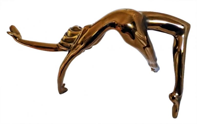 ‘Christina’ a bronze limited edition figurative sculpture by Tom Bennett