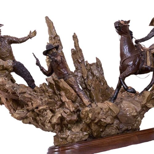 Winchester Rescue a limited edition bronze sculpture by Tom Moro