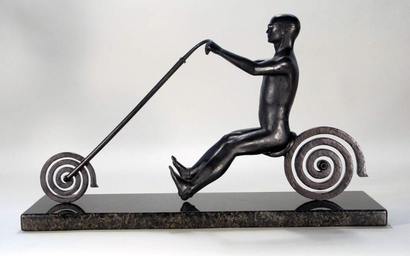 Endless Highway a limited edition bronze sculpture by Robert E. Gigliotti
