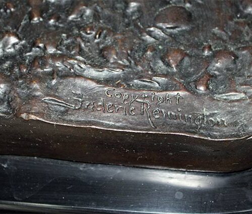 Famous Remington bronze sculpture Bronco Buster