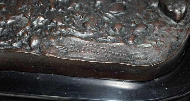 Famous Remington bronze sculpture Bronco Buster