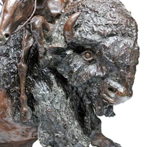 Famous Remington bronze sculpture Buffalo Horse