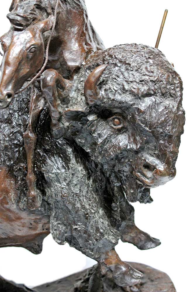 Famous Remington bronze sculpture Buffalo Horse