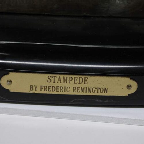 Remington bronze sculpture re-strike The Stampede