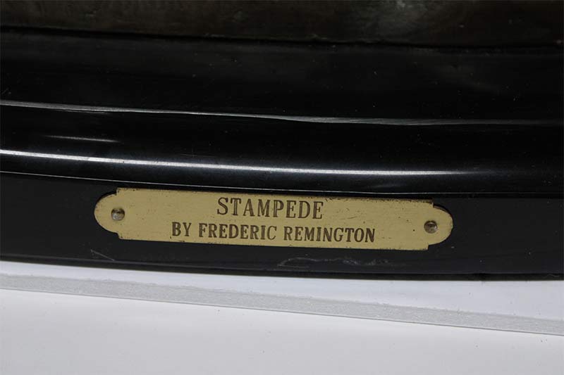 Remington bronze sculpture re-strike The Stampede