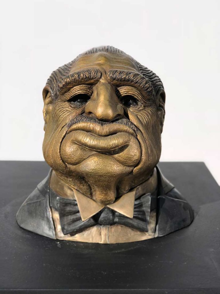 A Limited Edition Bronze Sculpture titled Don Corleone (The Godfather) by Chris Towle