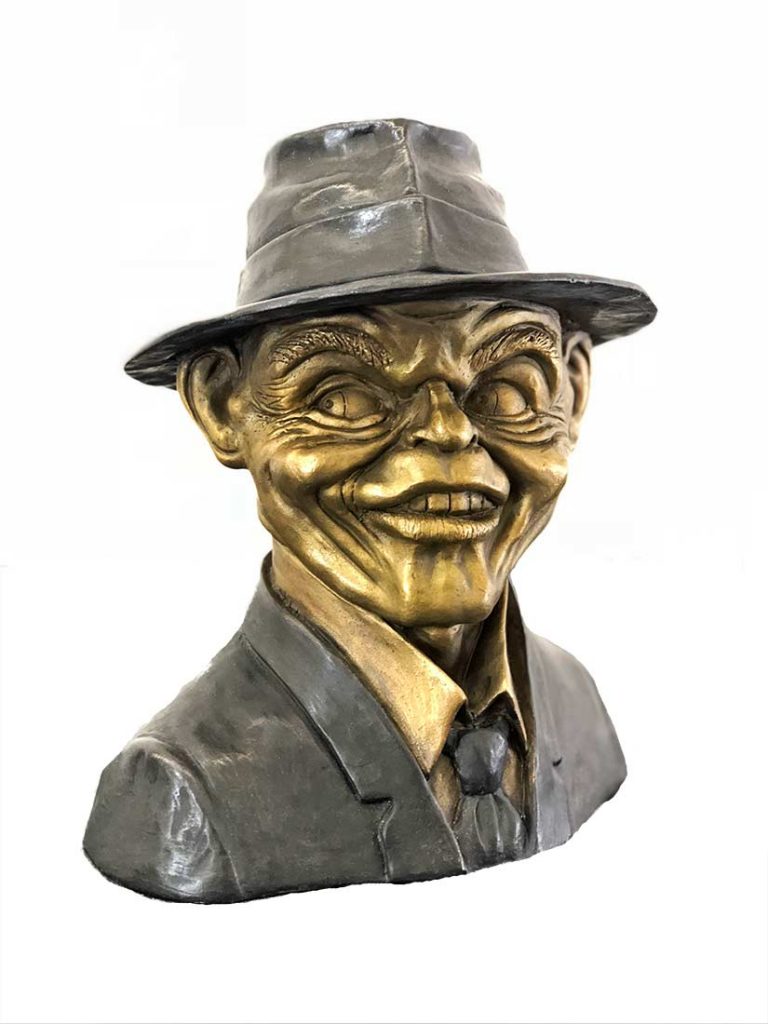 A Limited Edition Bronze Sculpture titled Frank of Frank Sinatra by Chris Towle