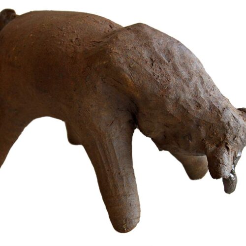 Stone ware mature bull a Ceramic by Peter Daniels