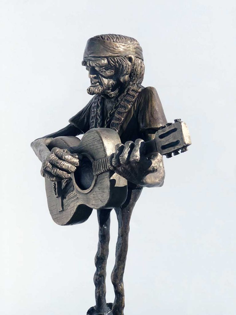 A Limited Edition Bronze Sculpture titled Willie by Chris Towle