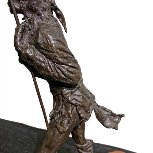Bronze sculpture by Robert H. Duffie titled Indian circa early 1970s