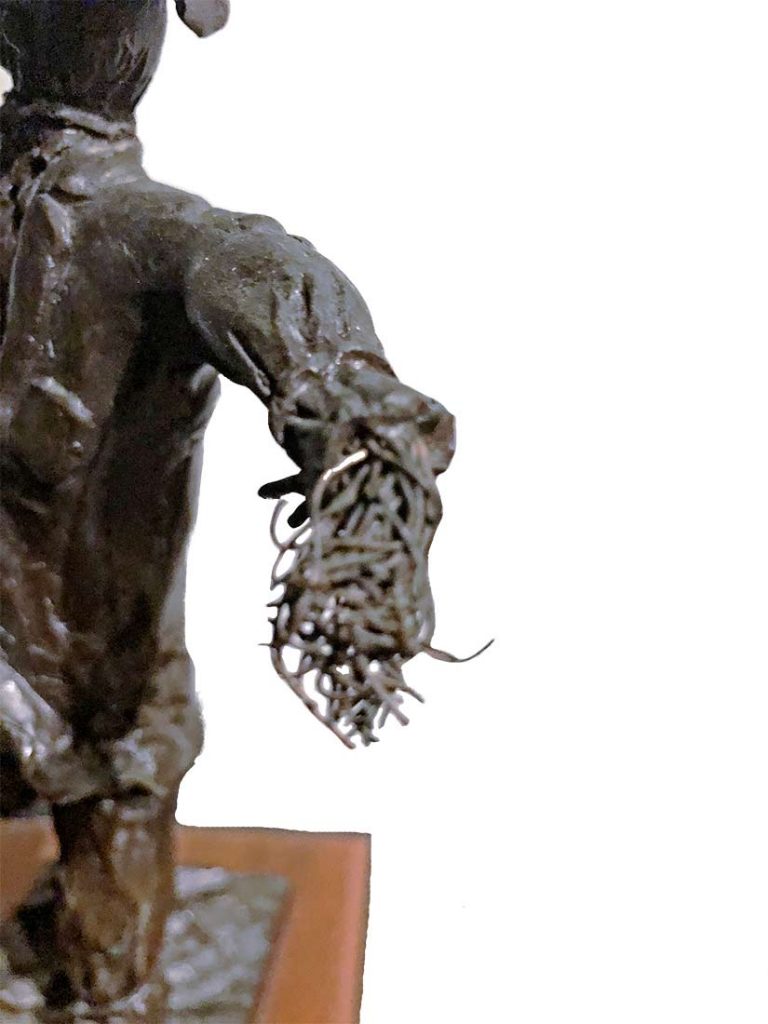 Robert H. Duffie – Scarecrow bronze sculpture