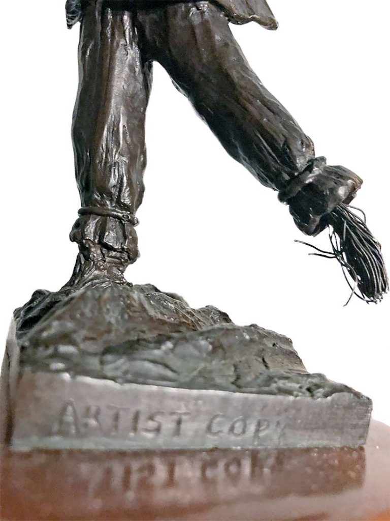 Robert H. Duffie – Scarecrow bronze sculpture