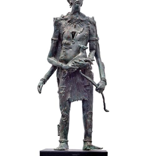 Dual Entity a limited edition bronze sculpture by Avedananda Goswami